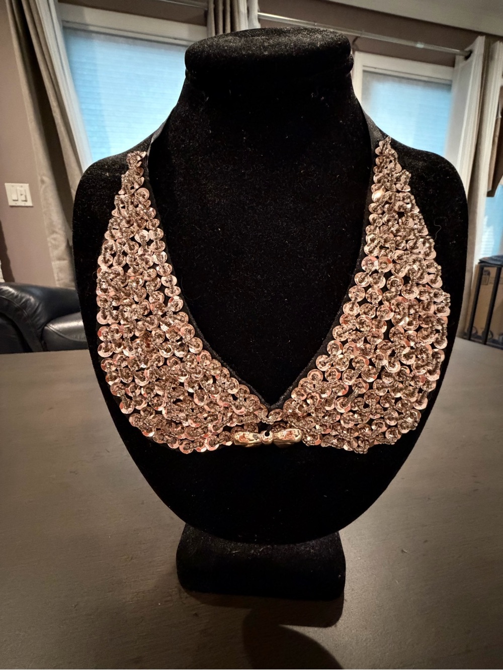 Rose Gold Sequin Statement